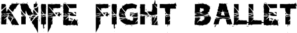 KnifeFightBallet-Regular.otf