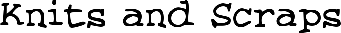 Knits and Scraps Font