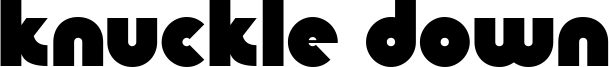 Knuckle Down Font