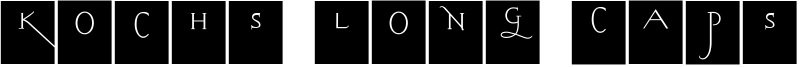 Kochs Long Caps Squares Font