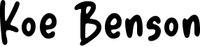 Koe Benson Font