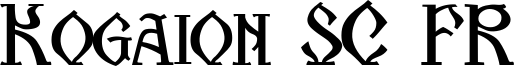 Kogaion SC FR Font