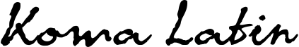 Koma Latin Font