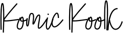 Komic Kook Font