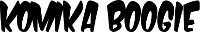 Komika Boogie Font