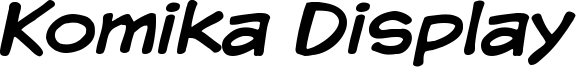 Komika Display Font