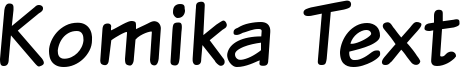 Komika Text Font