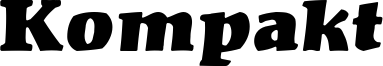 Kompakt Font