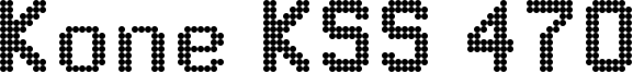 Kone KSS 470 Font
