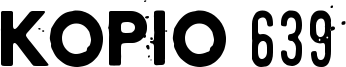 Kopio 639 Font