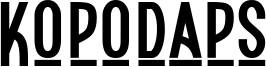 Kopodaps Font