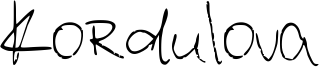 Kordulova Font