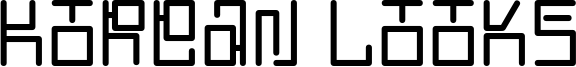 Korean Looks Font