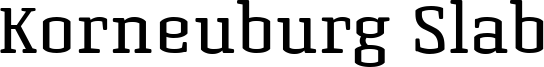 Korneuburg Slab Font