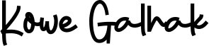 Kowe Galhak Font
