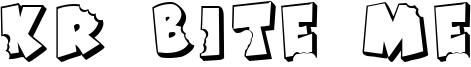 KR Bite Me Font