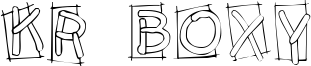 KR Boxy Font