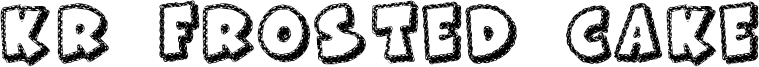 KR Frosted Cake Font
