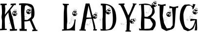 KR Ladybug Font