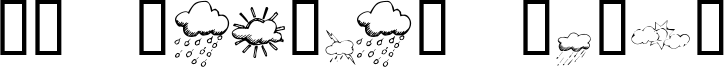 KR Weather Dings Font