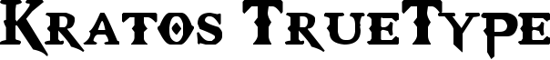 Kratos TrueType Font