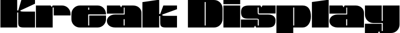Kreak Display Font