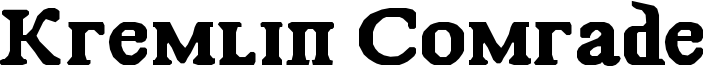 Kremlin Comrade Font
