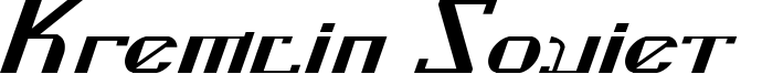 Kremlin Soviet  Font