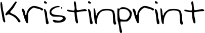 Kristinprint Font