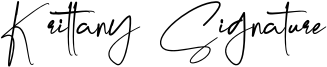 Krittany Signature Font