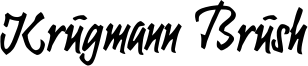 Krugmann Brush Font