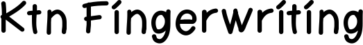 Ktn Fingerwriting Font