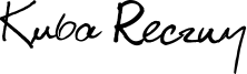 Kuba Reczny Font