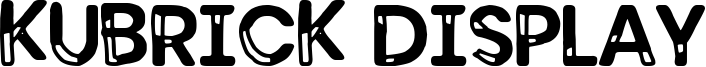 Kubrick Display Font