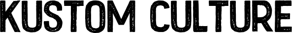 Kustom Culture Font