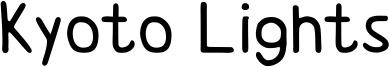 Kyoto Lights Font
