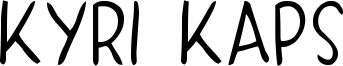 Kyri Kaps Font