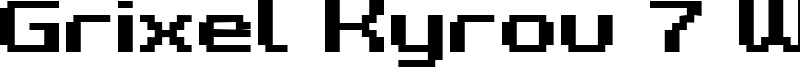 Kyrou 7 Wide Bold.ttf