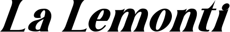 La Lemonti Font