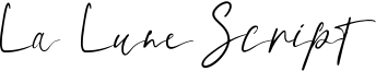 La Lune Script Font