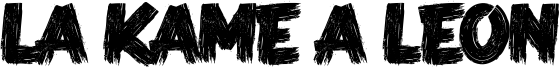 La Kame A Leon Font
