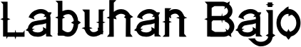Labuhan Bajo Font