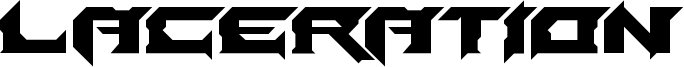 Laceration Font