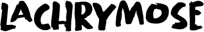 Lachrymose Font