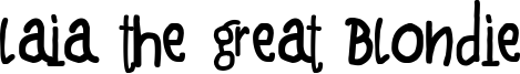 Laia the Great Blondie Font