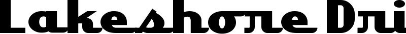 Lakeshore Drive Font