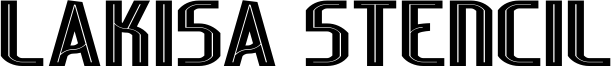 Lakisa Stencil Font