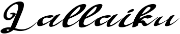 Lallaiku Font
