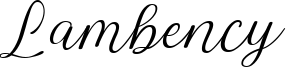 Lambency DEMO.ttf