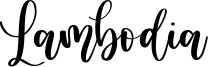 Lambodia Font